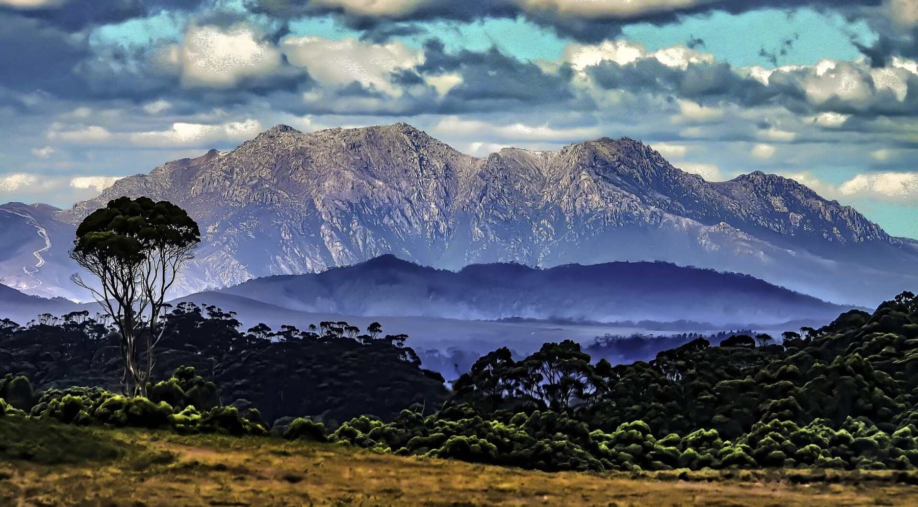 Mt Owen at Queenstown, seen from the Trial Harbour road