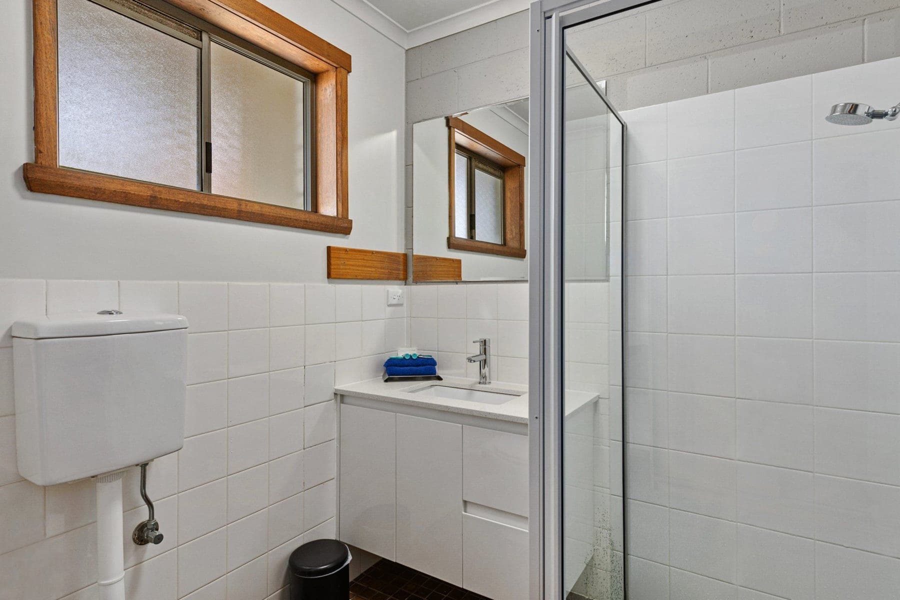 Private ensuite bathroom with shower