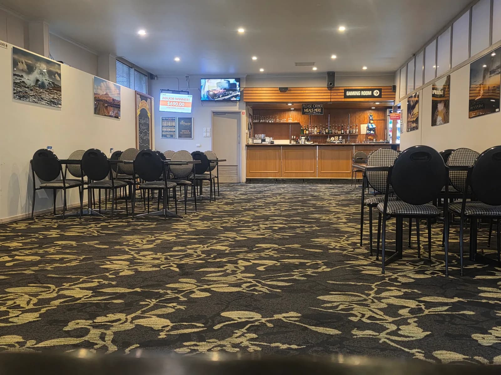 The servery in the bistro